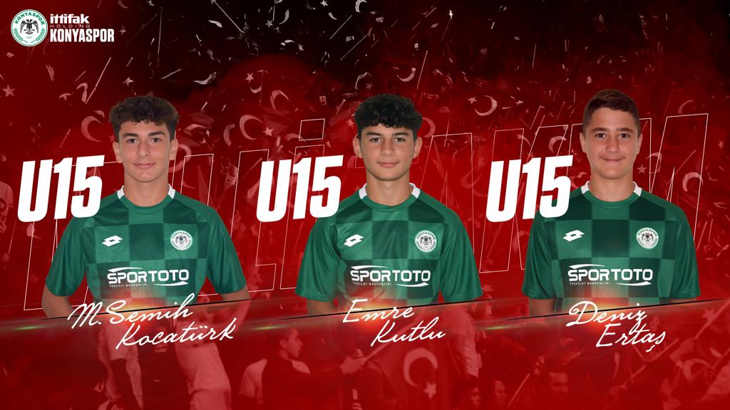 U15 takımından 3 futbolcumuz Milli Takım kampına davet edildi 