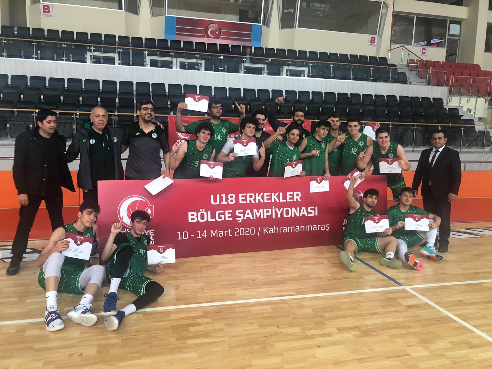 U18 Basketbol takımımız Bölge Şampiyonu oldu