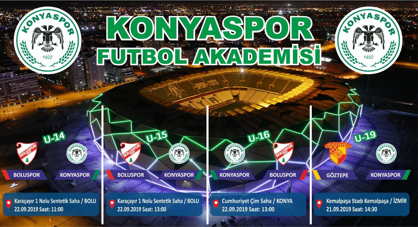 Futbol Akademi Takımlarımızın Maç programı