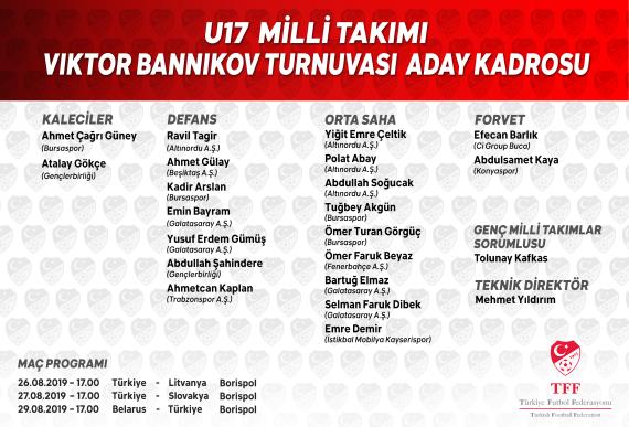 Futbolcumuz Abdulsamet Kaya U17 Milli Takım aday kadrosuna davet edildi