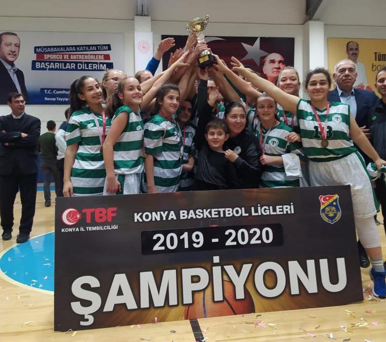 Basketbol U14 kız takımımız şampiyon oldu