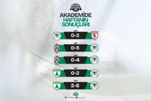 Akademide haftanın sonuçları