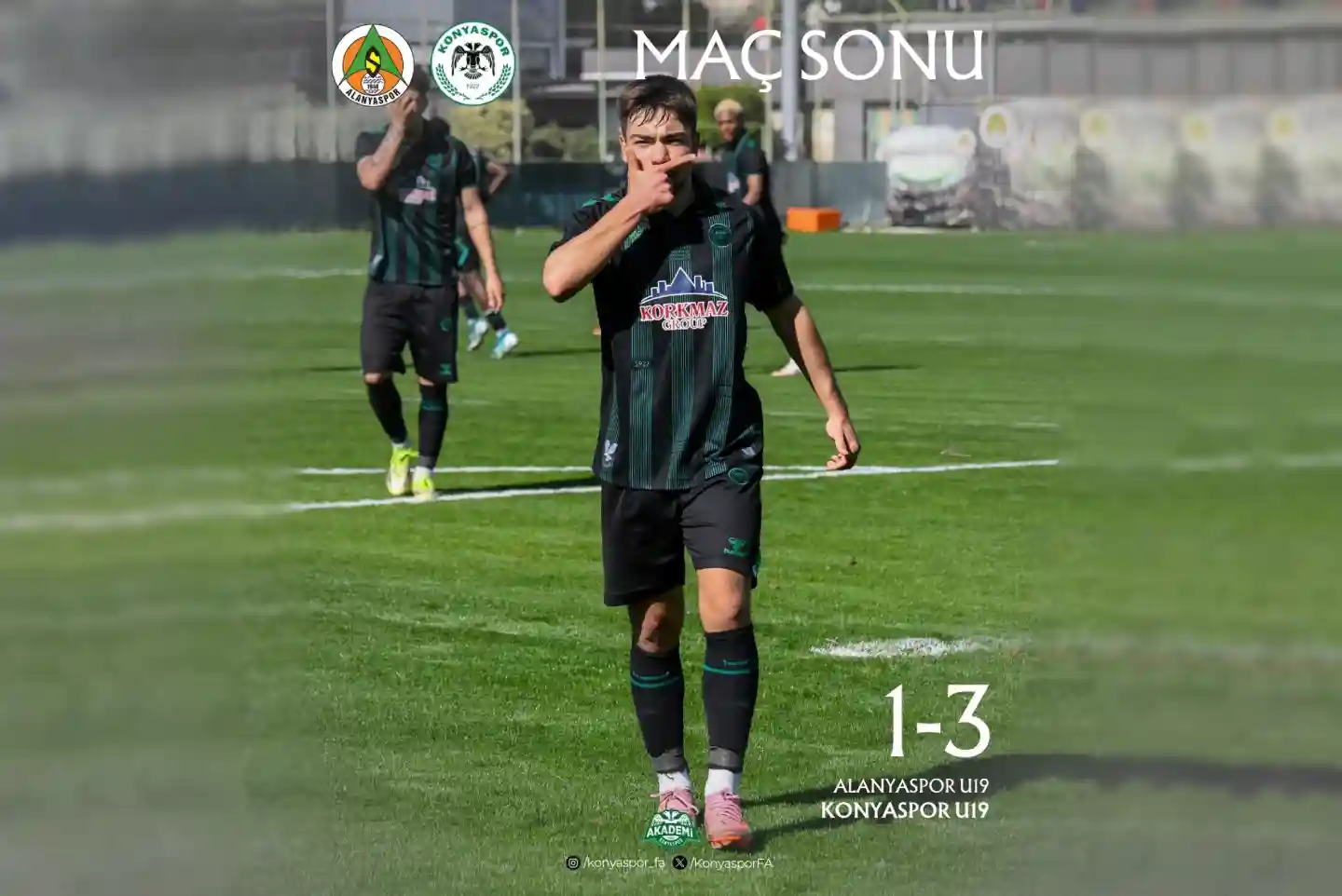 Konyaspor U19 Deplasmanda Alanyaspor’u 3-1 Mağlup Etti