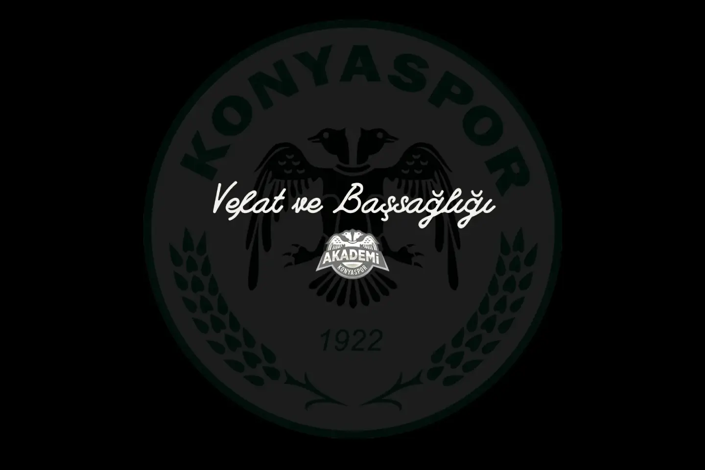 Konyaspor Akademi Ailesinin Başsağlığı Mesajı