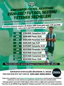 Konyaspor Akademi Yetenek Seçmeleri Başlıyor (1)